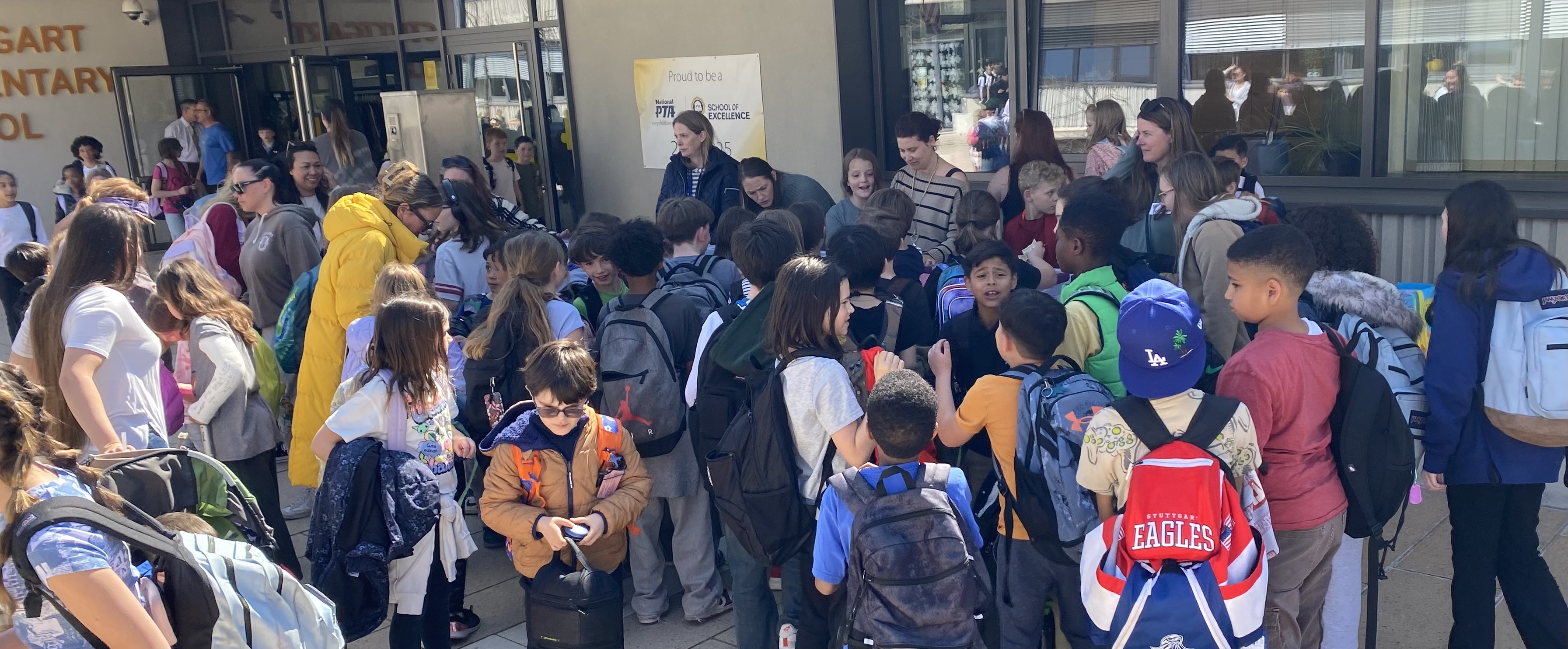 Students during coin wars